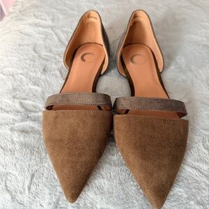 Elegant olive and gray Women's Flats